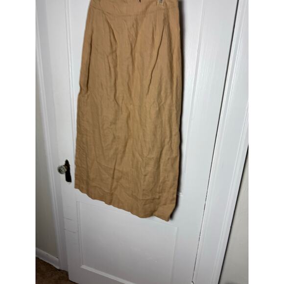 Vintage Y2K Apostrophe Fairy Bohemian Mid-rise Brown Long Maxi Skirt Women's 10 - Picture 7 of 9